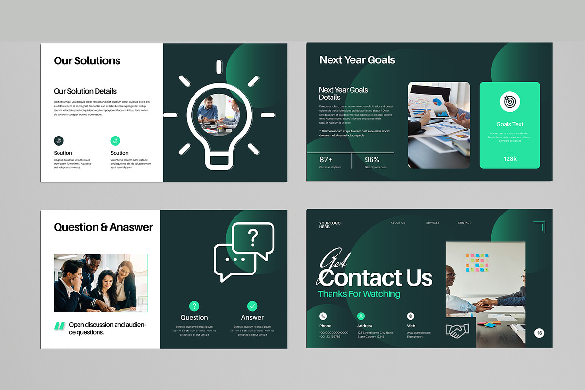 Annual Business Report Presentation, a Presentation Template by MightyDesign (Photo 5 of 8)