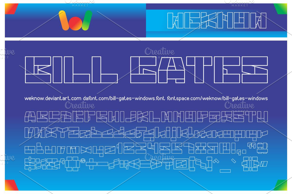 bill gates windows font