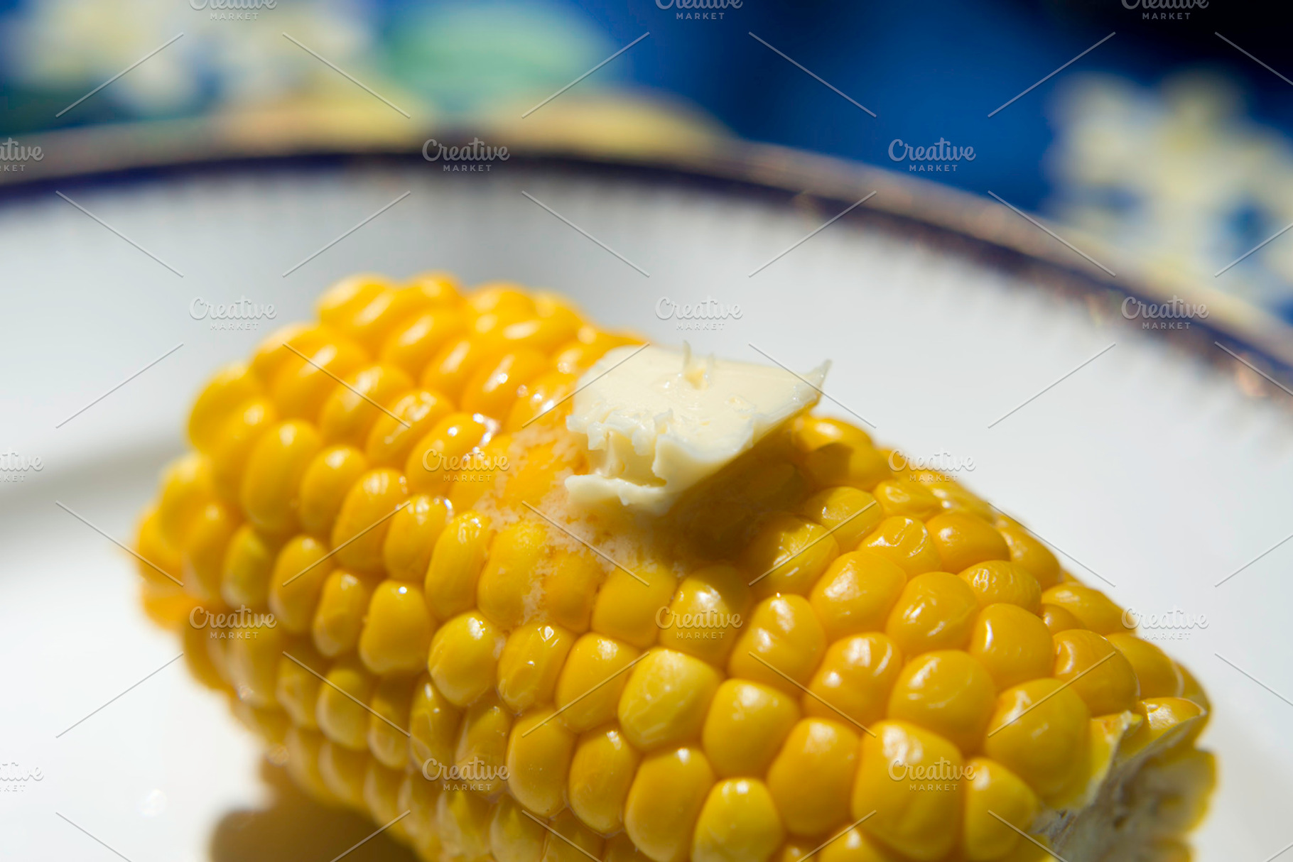 Sweet Corn Featuring Butter Organic And Healthy