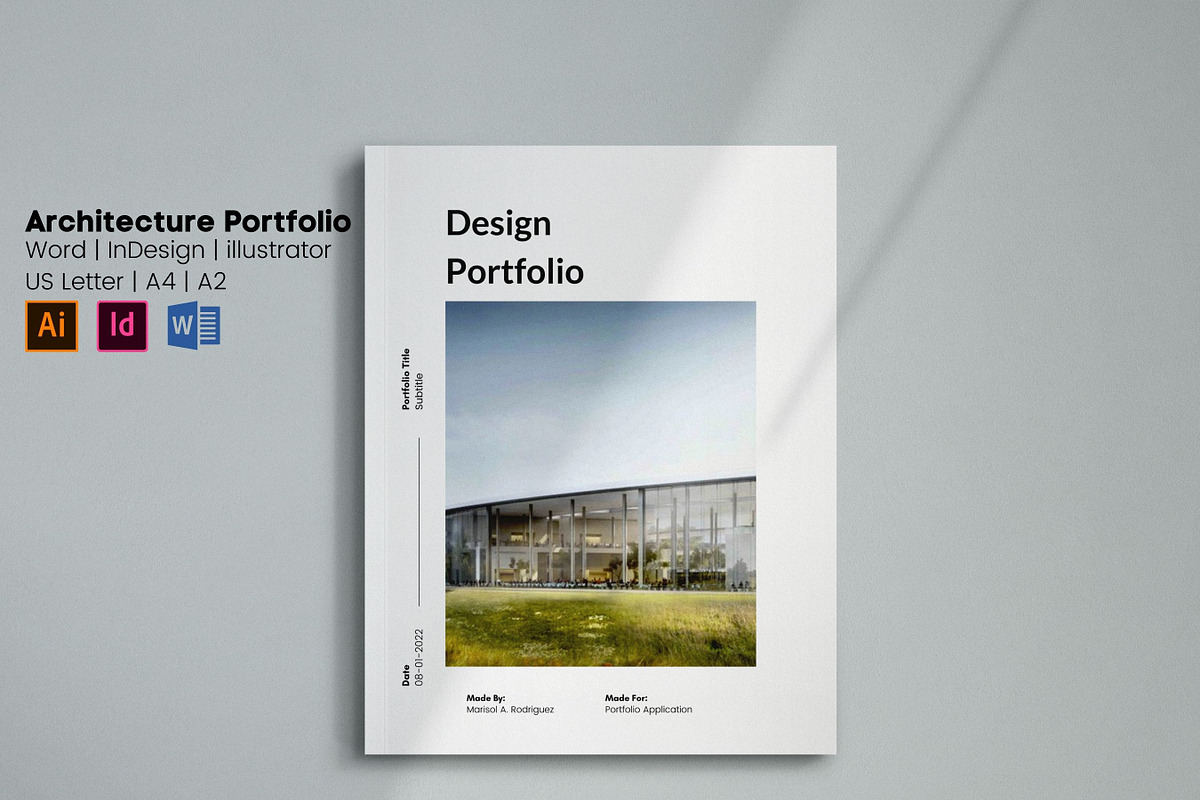 Architecture Portfolio Template, a Presentation Template by Templits (Photo 1 of 10)
