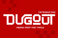 Dugout is a Sport font family