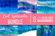 Cool watercolor textures bundle, a Texture Graphic by Inna Vinchenko Designs (Thumbnail 1 of 9)