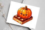 Kawaii Pumpkin Spice Clipart Bundle, an Illustration by Canvas Craft (Thumbnail 6 of 8)