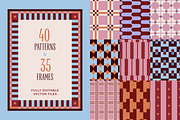 Geometric Patterns & Vector Frames, a Pattern Graphic by venimo (Thumbnail 2 of 14)