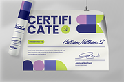 Bauhaus Participation Certificate, a Stationery Template by Annora Studio (Thumbnail 6 of 6)