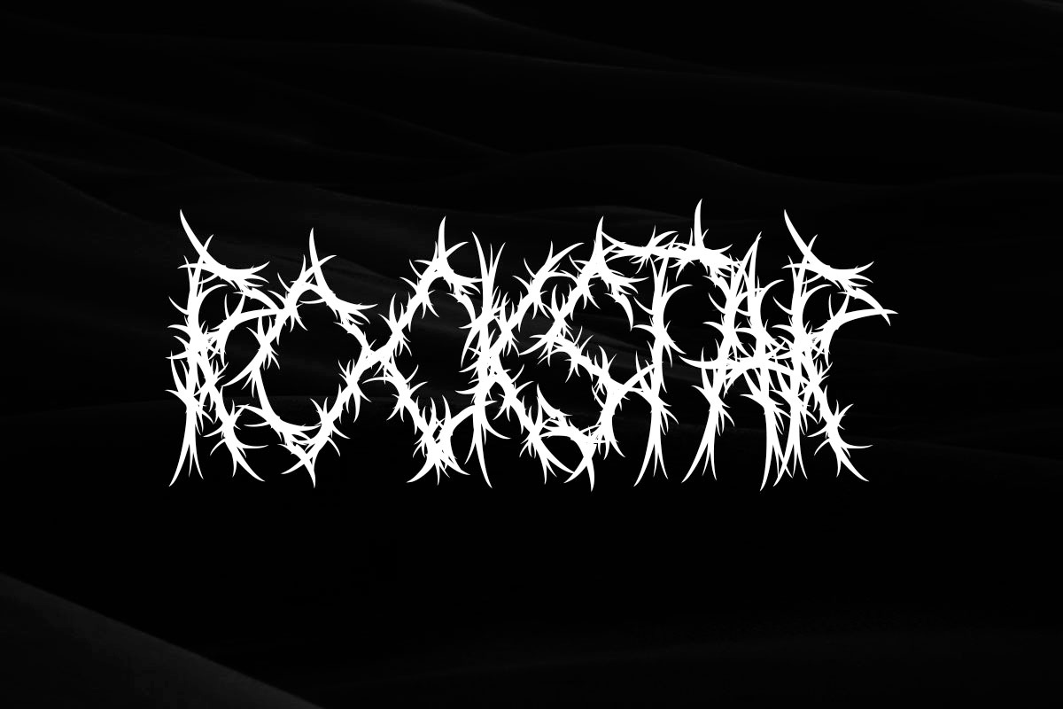 BACKSIDE | BLACK METAL FONT, a Font by BringTypeStudio (Photo 2 of 6)