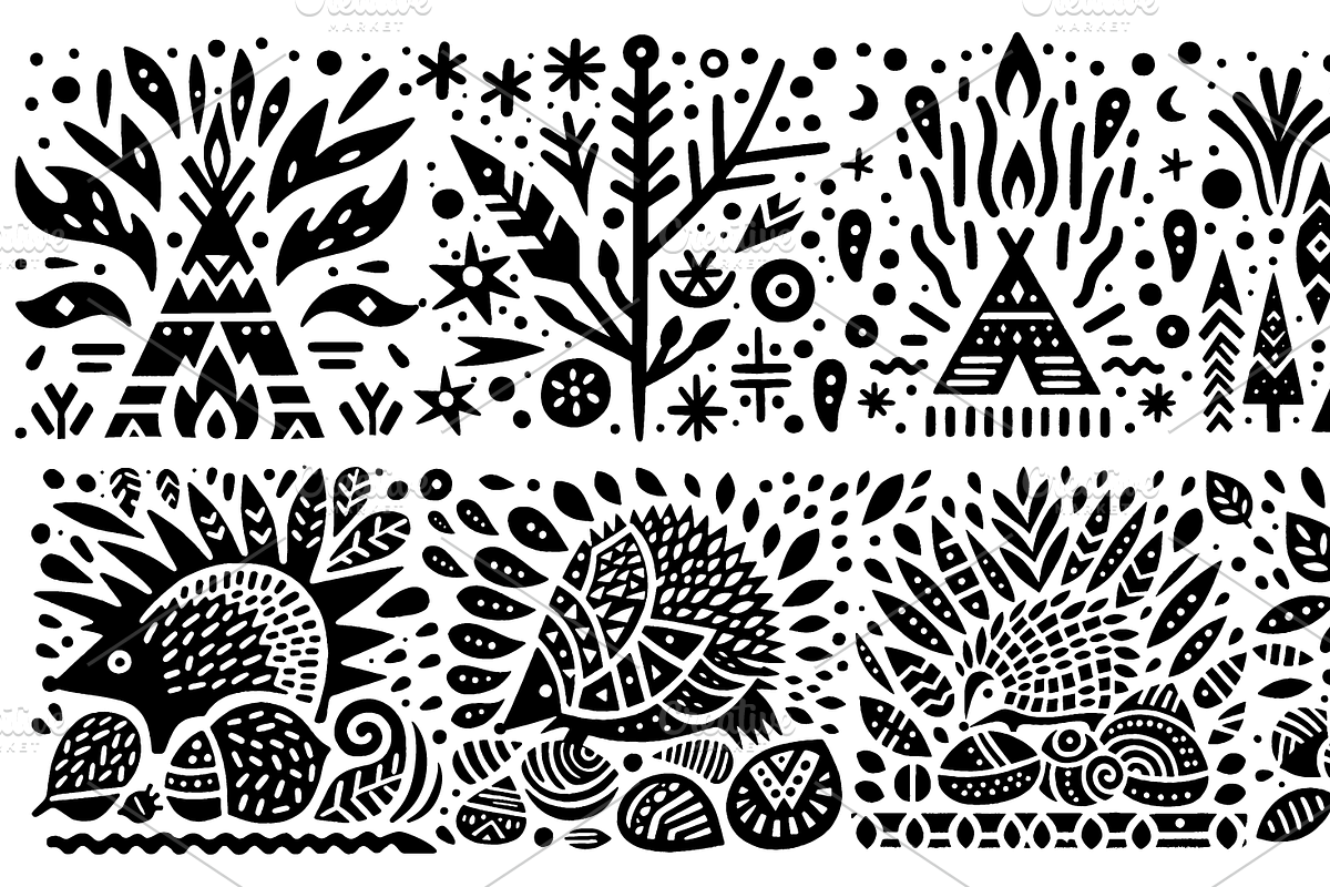 Vintage Dinosaur Folk Art, a Decorative Illustration by devastd (Photo 28 of 28)