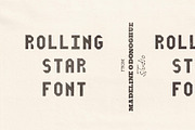 Rolling Star Hand Crafted Font, a Sans Serif Font by Madeline ODonoghue Design (Thumbnail 1 of 6)