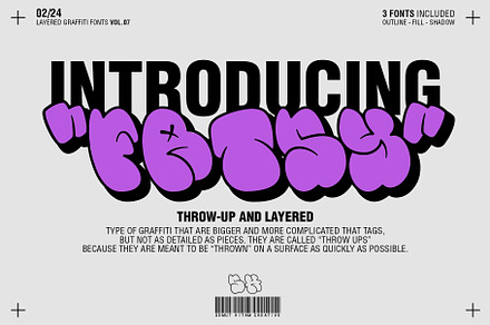 Fatsy - Layered Graffiti Fonts, a Blackletter Font by SemutHitam Creative