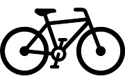 Bicycle Silhouette Vector Set, a Transportation Illustration by balal (Thumbnail 11 of 13)