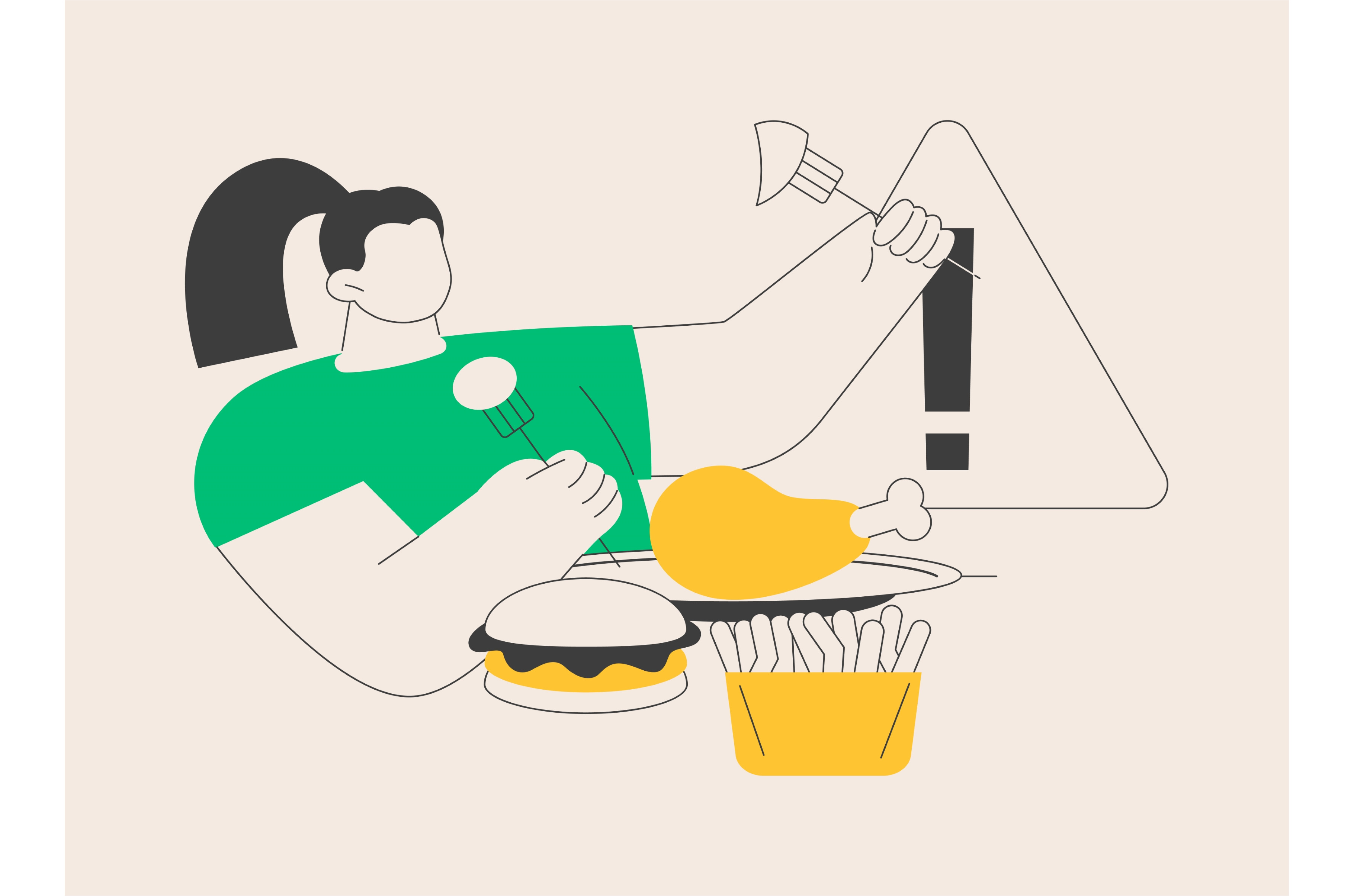 Child obesity and overweight, a Person Illustration by Visual Generation