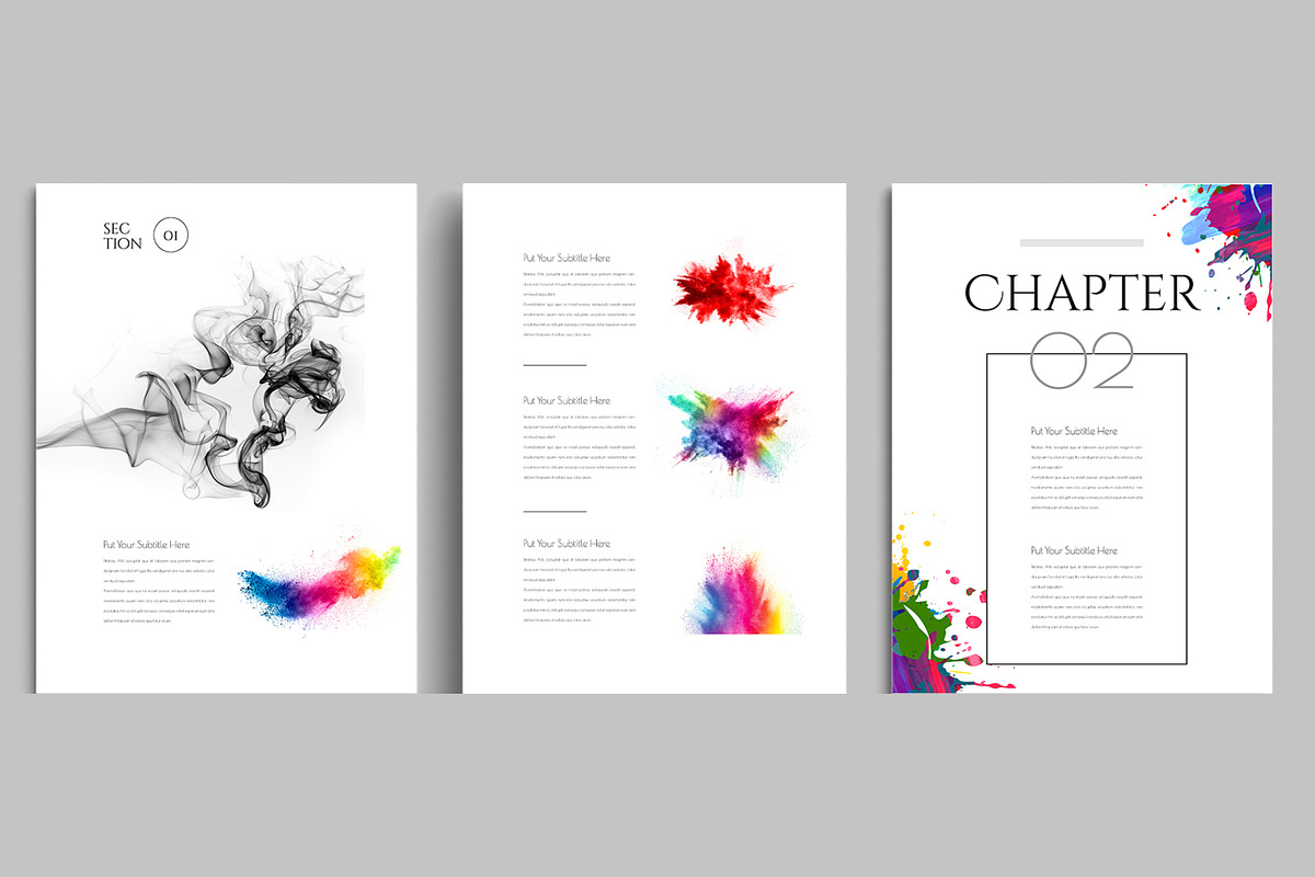 Minimal E-book Design, an UI Kit Template by ContestDesign (Photo 4 of 6)