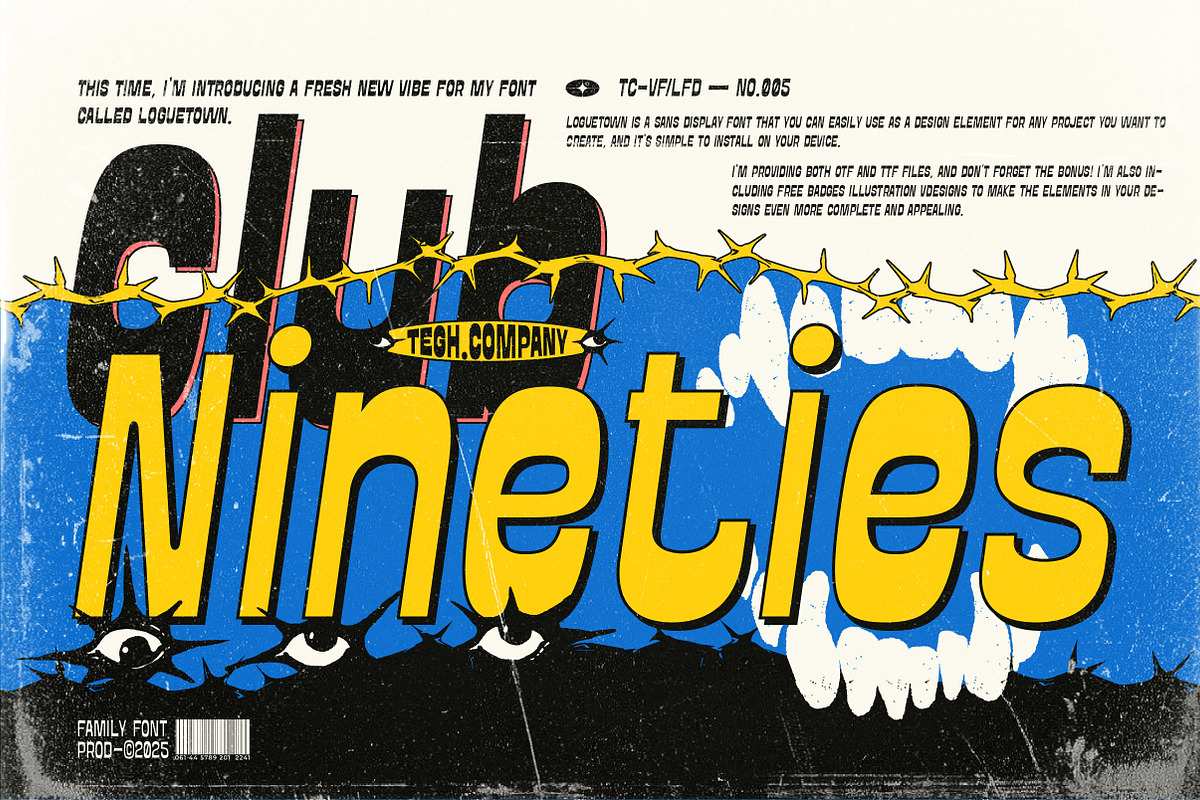 LOGUETOWN SANS DISPLAY, a Sans Serif Font by Tegh co. (Photo 10 of 20)