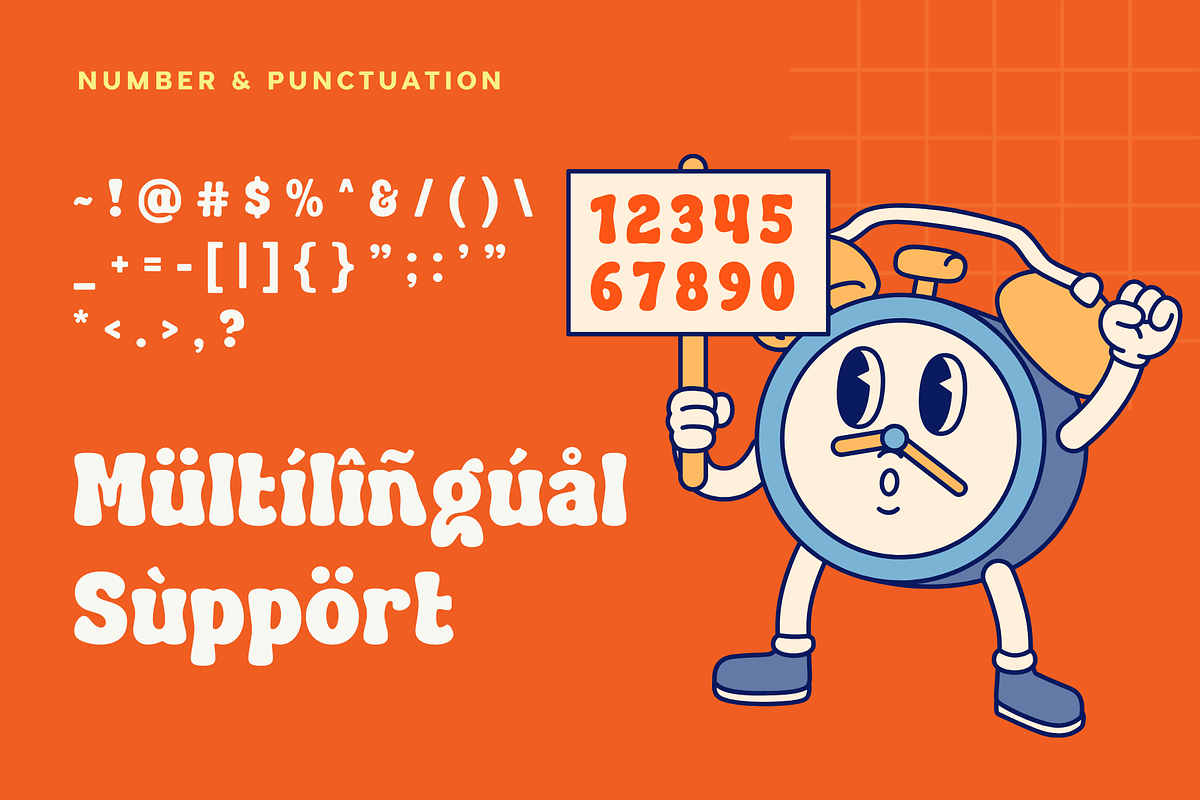 Retro Blendy - Retro Display Font, a Font by Sronstudio (Photo 11 of 12)