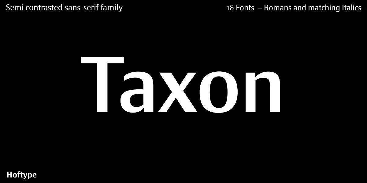 Taxon, a Sans Serif Font by Hoftype (Photo 1 of 15)