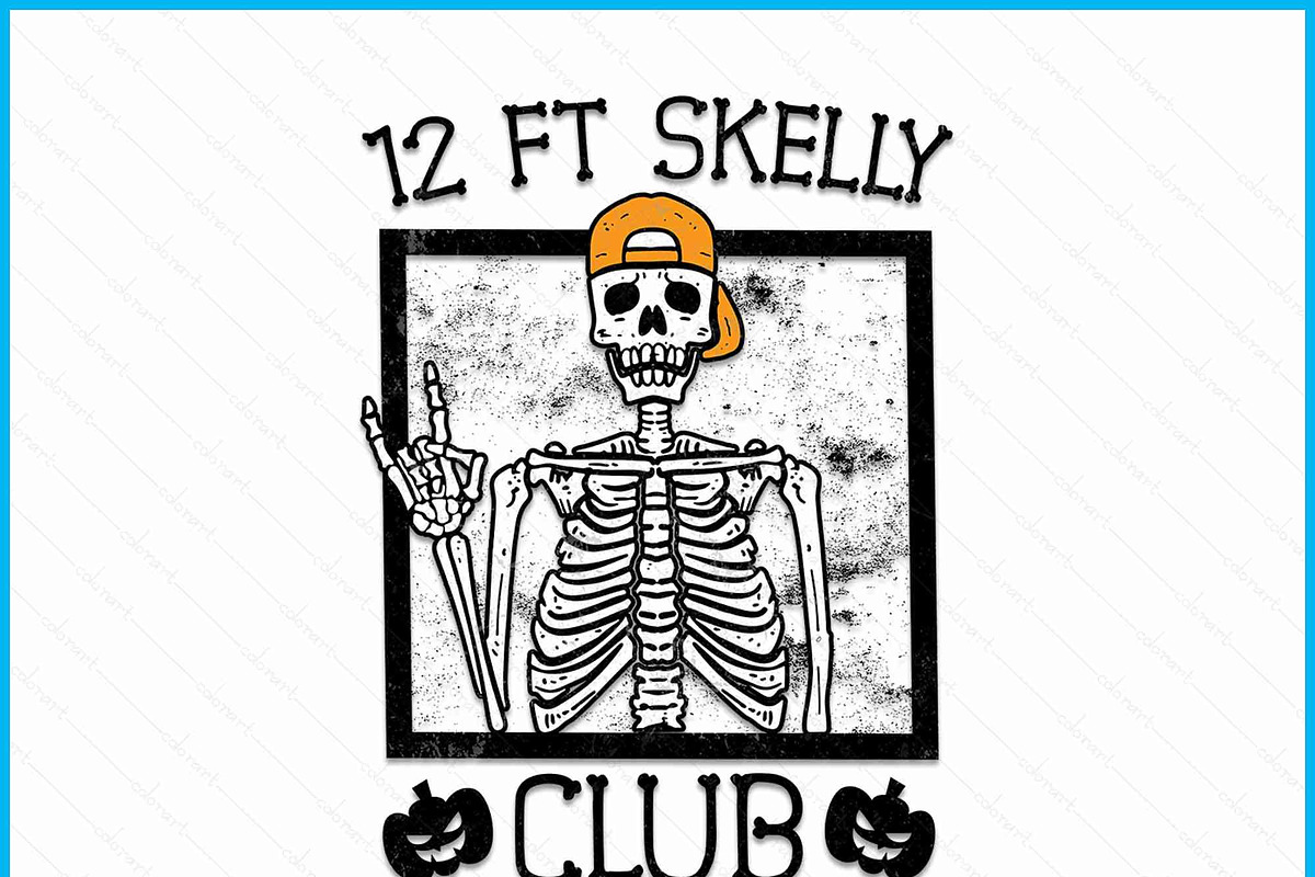 12 FT Skelly Club Halloween SVG, an Object Graphic by Creativeusart (Photo 2 of 4)
