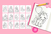 Animal Coloring Pages for Kids, an Animal Illustration by vik.stock (Thumbnail 3 of 17)