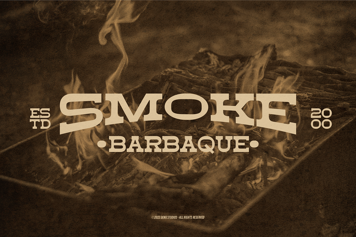 Rusty Duty | Western Style, a Slab Serif Font by Denustudios (Photo 5 of 12)