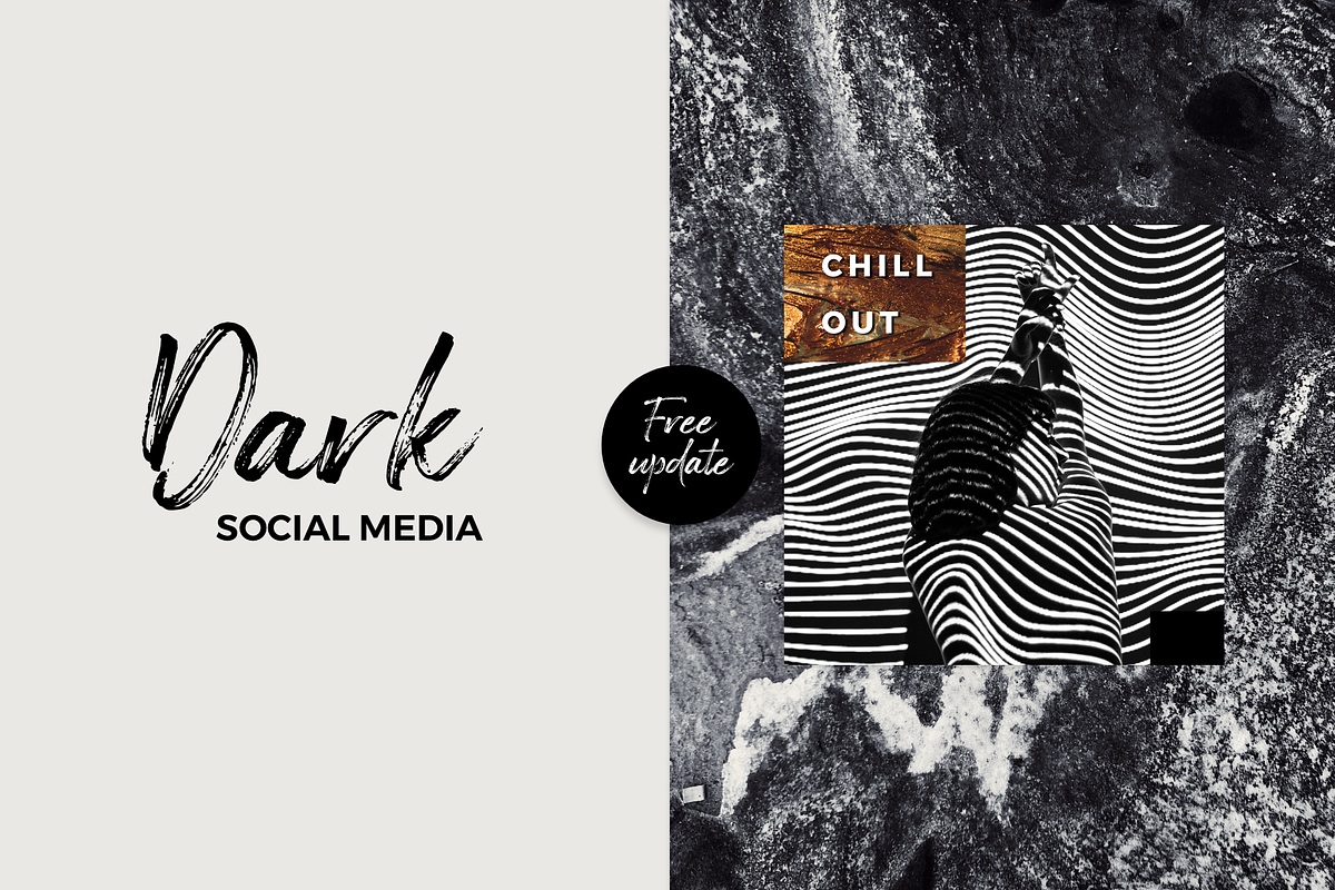 Dark Social Media Pack, a Social Media Template by RedRiver Studio (Photo 11 of 17)