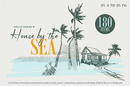 House by the sea, an Object Graphic by Collection by VY