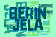 Berinjela Font, a Font by vtks design (Thumbnail 1 of 3)