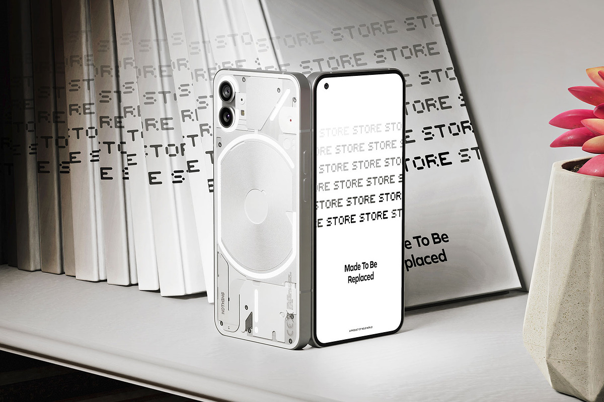 Nothing Phone(1) Realistic 3D MockUp, an Android Mockup by neueworld (Photo 8 of 11)