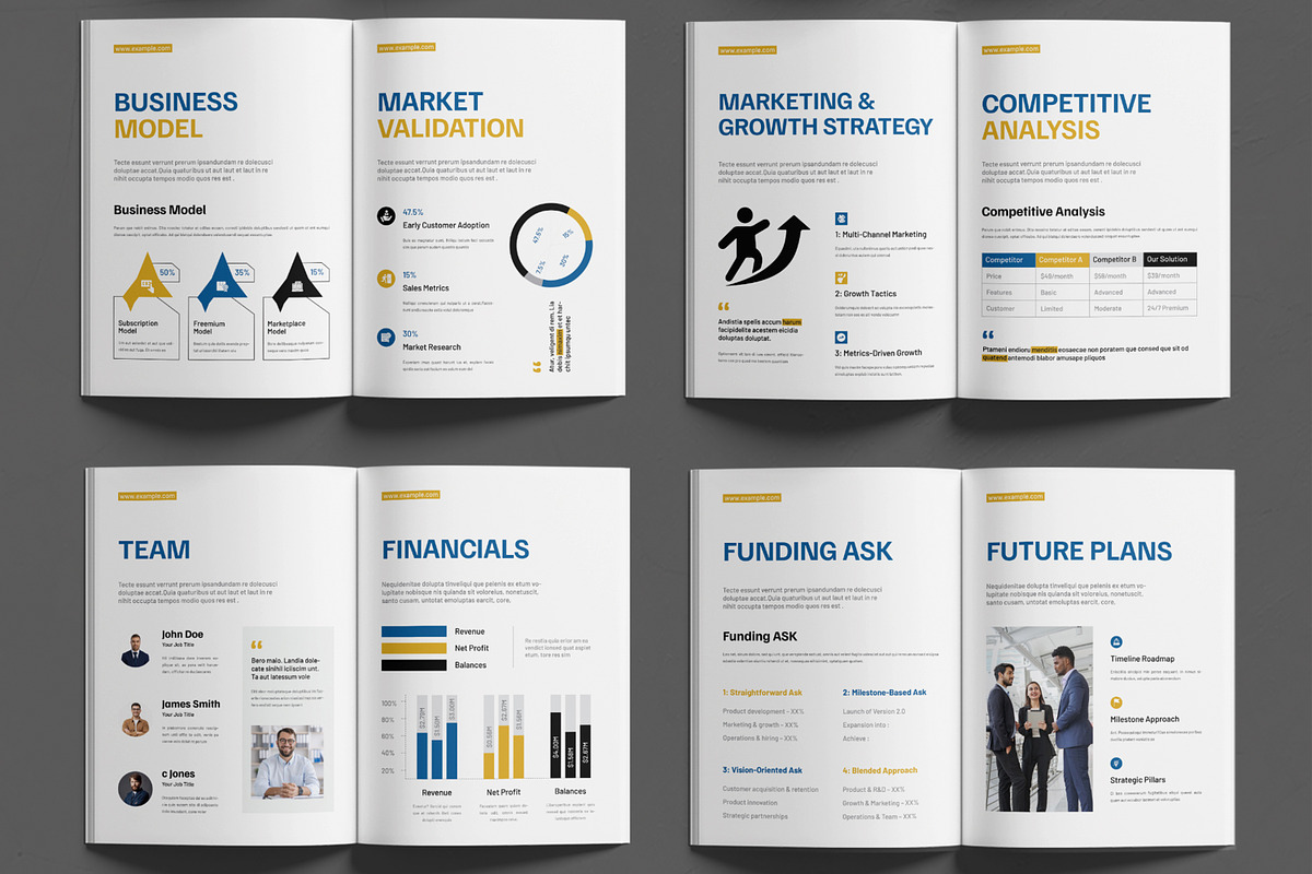 Professional Business Pitch Deck preview 3