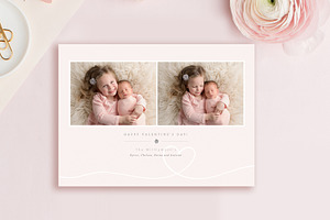 Valentine's Photo Card Template