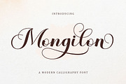 Mongilon Script, a Script Font by Has_rizal (Thumbnail 1 of 12)