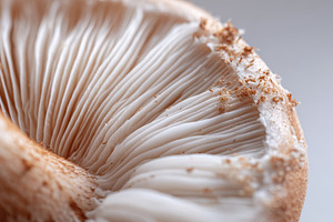 Close-up of delicate gills, a Photo by Beautiful things