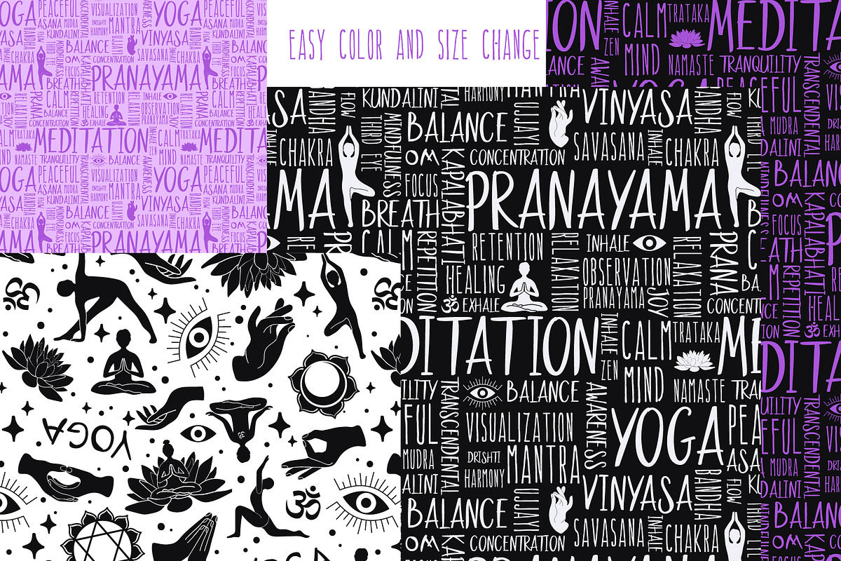 Yoga Symbols, a Healthcare Illustration by Zim Varezhkin (Photo 7 of 7)
