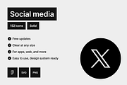 Social media - Solid - 152 icons, a Solid Icon by Pictomate Icons (Thumbnail 7 of 7)
