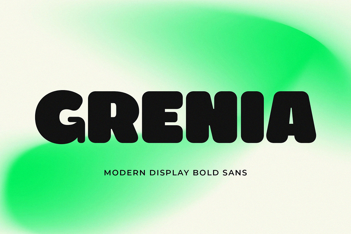 Grenia - Modern Display Bold Sans, a Sans Serif Font by Typeformers (Photo 1 of 5)