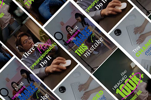 Modern Captions and Hooks, a Social Media Template by Loin Studio
