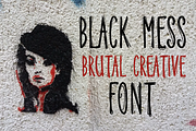 Black Mess - Brutal Creative Font, a Script Font by AntonyChernianu (Thumbnail 4 of 6)