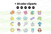 Night Thing Clipart Set, a Decorative Illustration by Palau (Thumbnail 10 of 12)