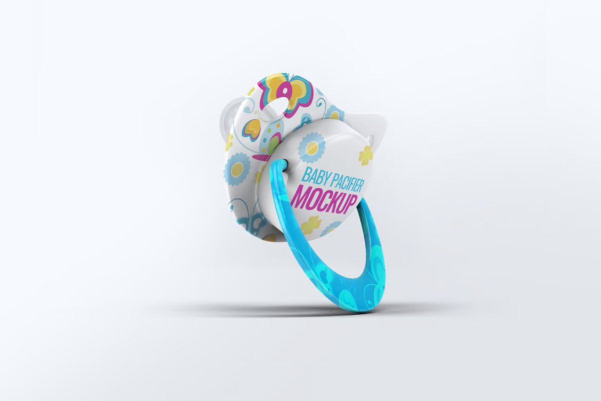 Baby Pacifier Mock-Up, a Product Mockup by DesignRushMarket (Photo 6 of 6)