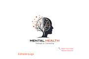 Mental Health Logo Template, a Branding & Logo Template by YUDesignStore (Thumbnail 1 of 6)