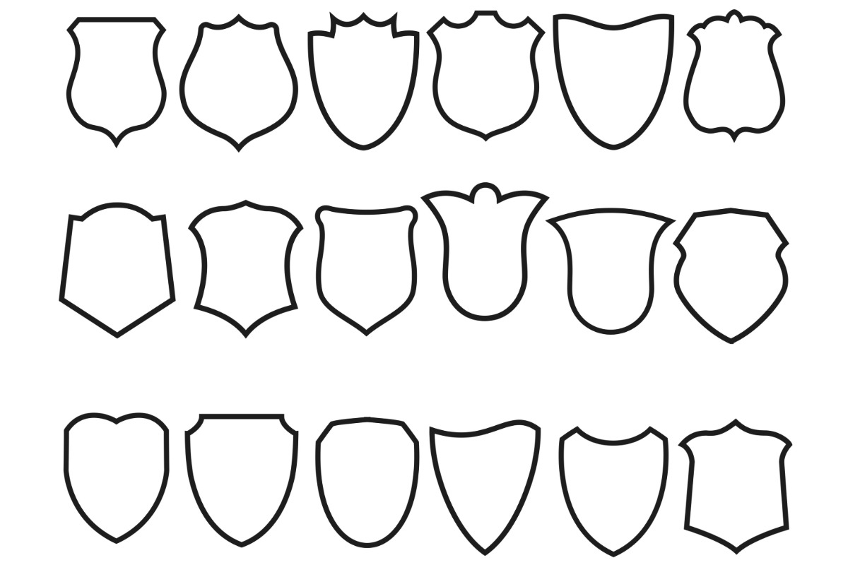 Shields Set 1 Procreate Brush Stamps, a Brush Add-On by Disasterology Ink (Photo 7 of 10)