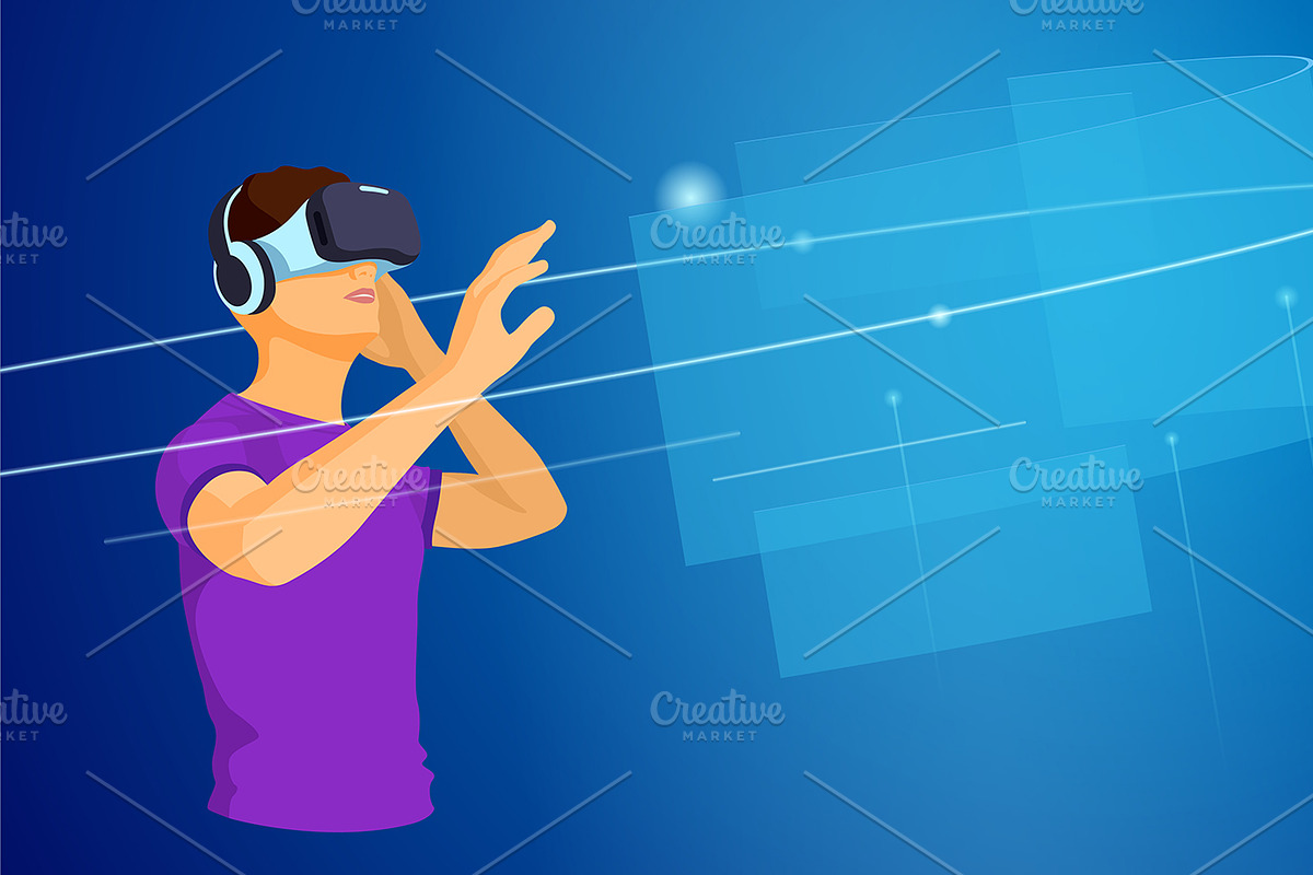Virtual Augmented Reality Themes, an Education Illustration by TAlex (Photo 3 of 6)