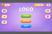 Pink GUI pack, casual, an UI Kit Template by KartInnka (Thumbnail 3 of 15)
