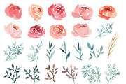 50% OFF - Watercolor Peonies, an Illustration by MariePierLaf (Thumbnail 2 of 7)