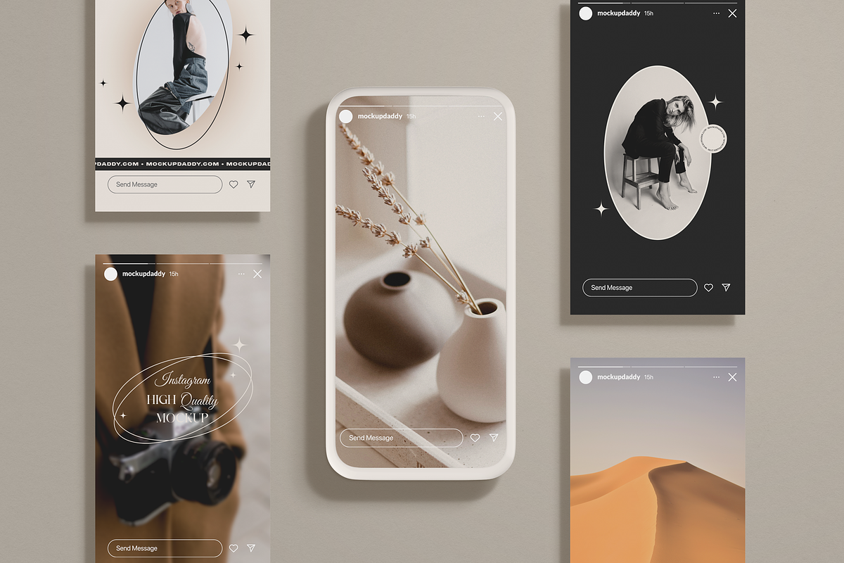 Instagram Feed & Tile Mockup, a Device Mockup by Mockupdaddy (Photo 11 of 20)