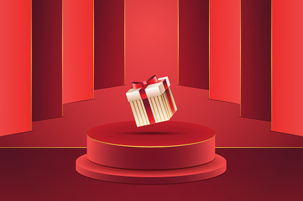 Creative Product Display with Podium