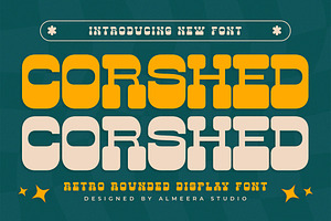 Corshed – Retro Display Font