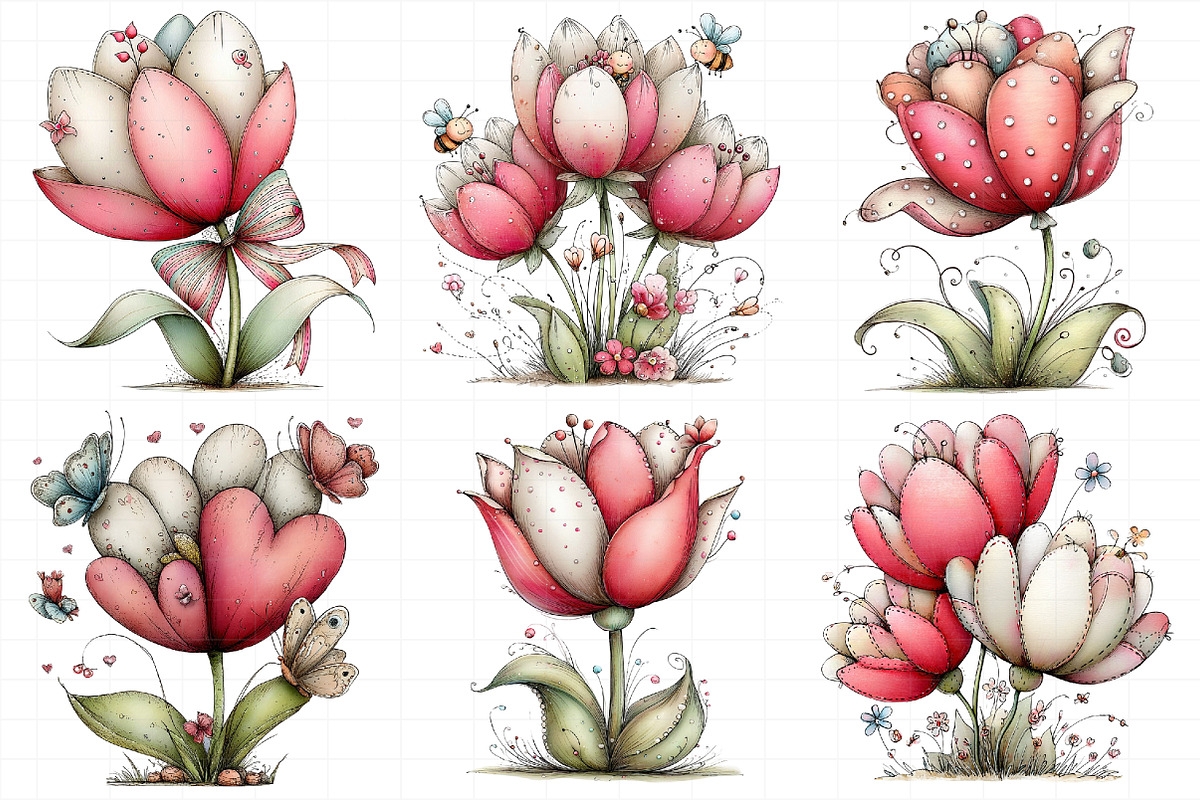 Whimsical Spring Umbrella Clipart, an Illustration by Daily.Designs (Photo 4 of 8)