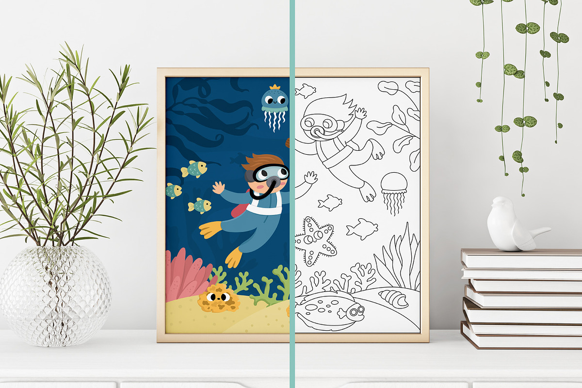 Under the sea clipart collection, an Animal Illustration by Lexi Claus (Photo 9 of 10)