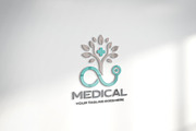 Medical Tree Stethoscope Logo, a Branding & Logo Template by YUDesignStore (Thumbnail 3 of 9)