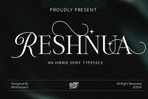 Reshnua - Hybrid Serif Typeface