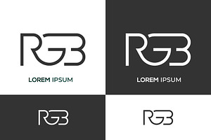 Monogram Icon Logo RGB